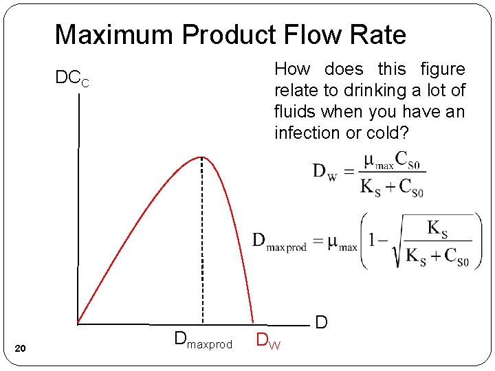 Maximum Product Flow Rate How does this figure relate to drinking a lot of