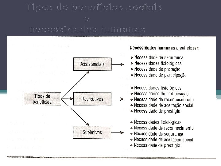 Tipos de benefícios sociais e necessidades humanas 8 