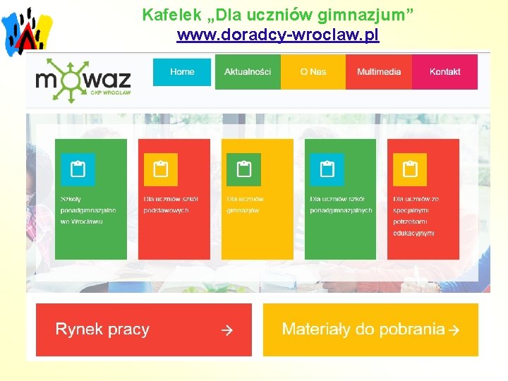 Kafelek „Dla uczniów gimnazjum” www. doradcy-wroclaw. pl 