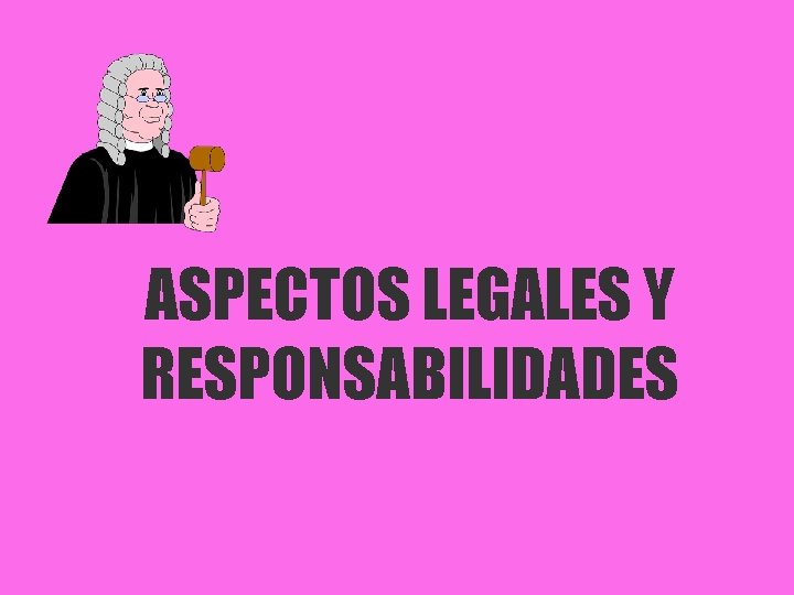 ASPECTOS LEGALES Y RESPONSABILIDADES 