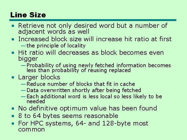 Line Size • Retrieve not only desired word but a number of adjacent words