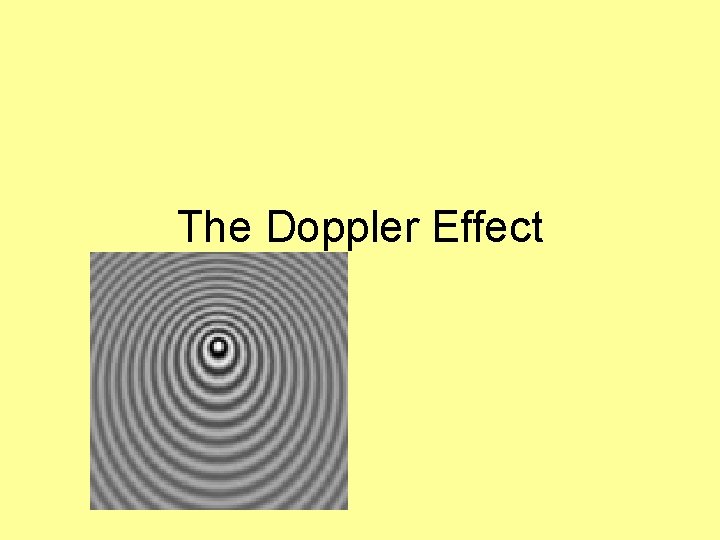 The Doppler Effect 