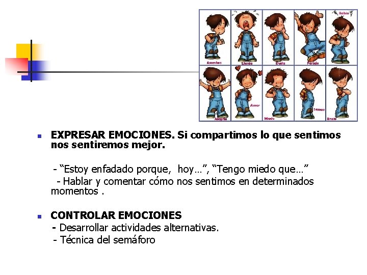 n EXPRESAR EMOCIONES. Si compartimos lo que sentimos nos sentiremos mejor. - “Estoy enfadado n EXPRESAR EMOCIONES. Si compartimos lo que sentimos nos sentiremos mejor. - “Estoy enfadado