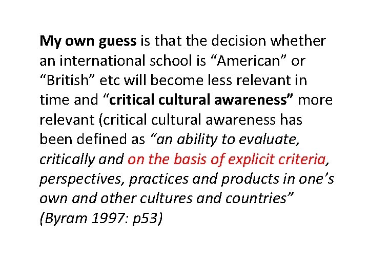 My own guess is that the decision whether an international school is “American” or