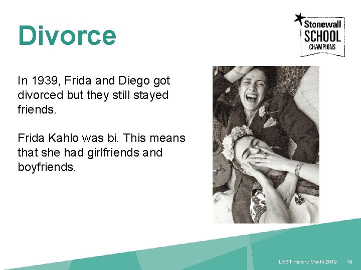 Divorce In 1939, Frida and Diego got divorced but they still stayed friends. Frida