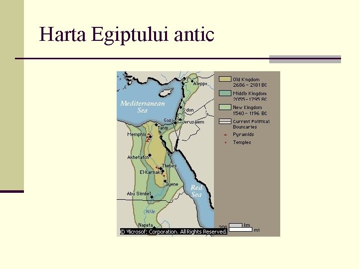Harta Egiptului antic 