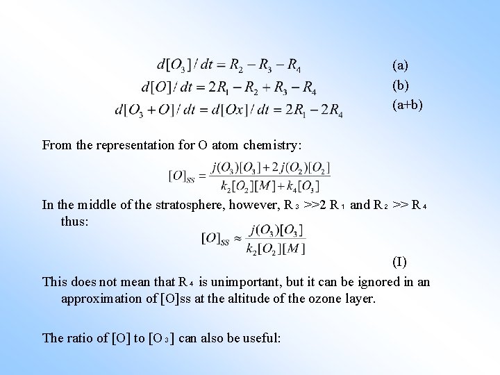 (a) (b) (a+b) From the representation for O atom chemistry: In the middle of