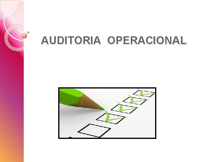 AUDITORIA OPERACIONAL 