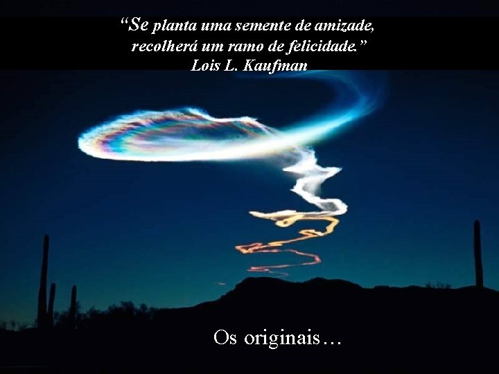 “Se planta uma semente de amizade, recolherá um ramo de felicidade. ” Lois L.