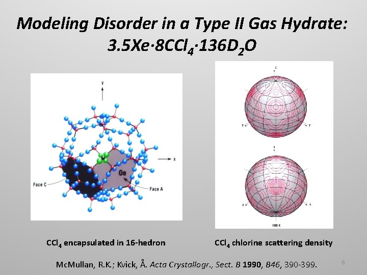 Modeling Disorder in a Type II Gas Hydrate: 3. 5 Xe· 8 CCl 4·