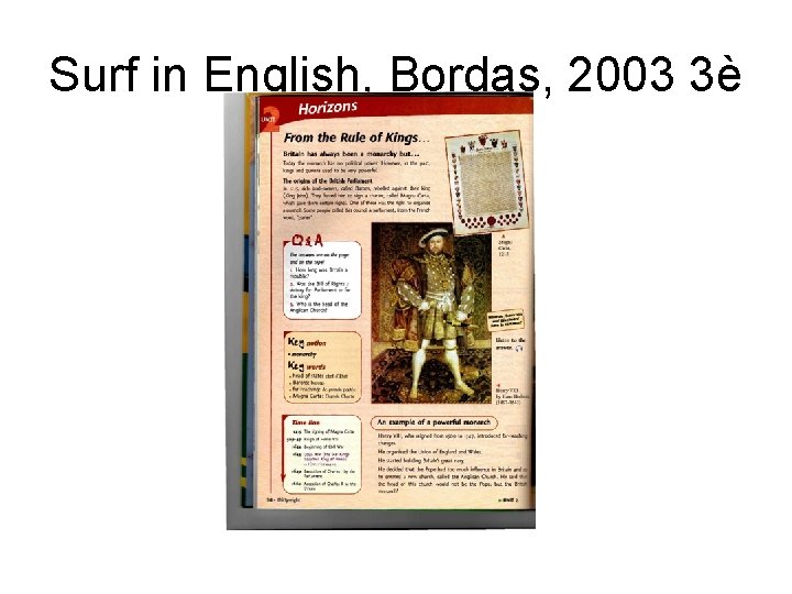 Surf in English, Bordas, 2003 3è 