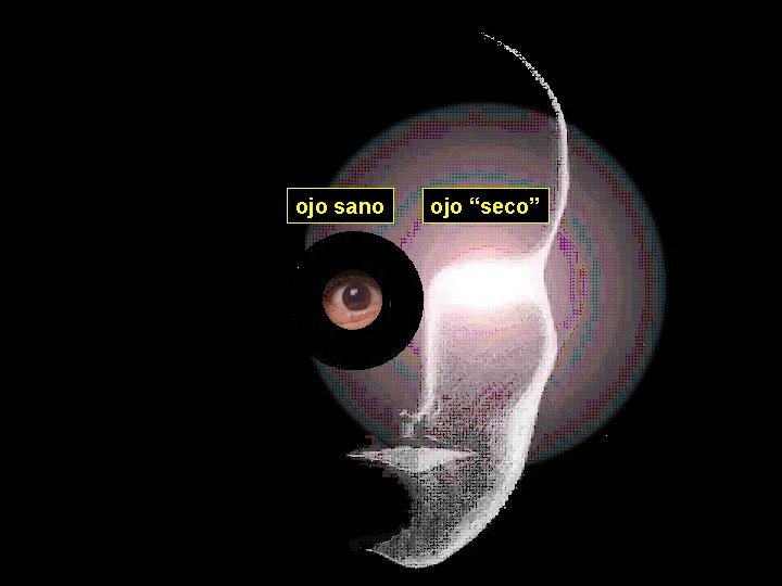 ojo sano ojo “seco” 