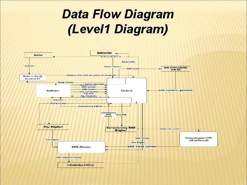 Data Flow Diagram (Level 1 Diagram) 