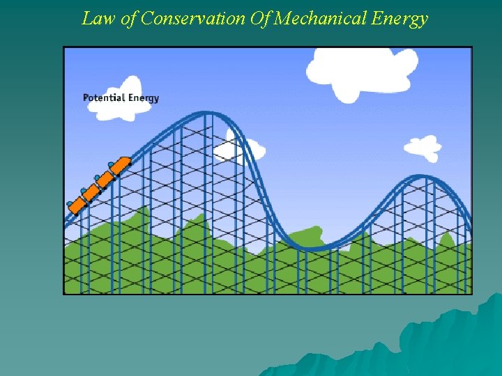 Law of Conservation Of Mechanical Energy The total