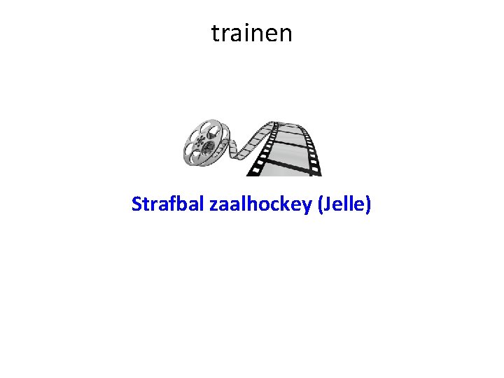 trainen Strafbal zaalhockey (Jelle) 