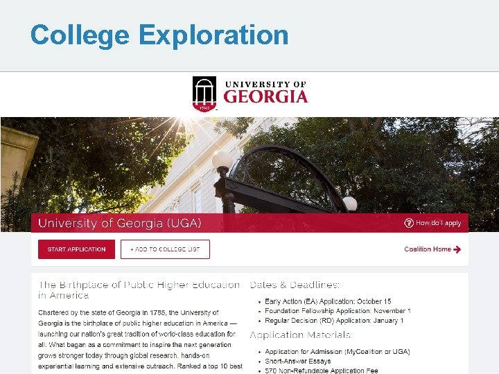 College Exploration 