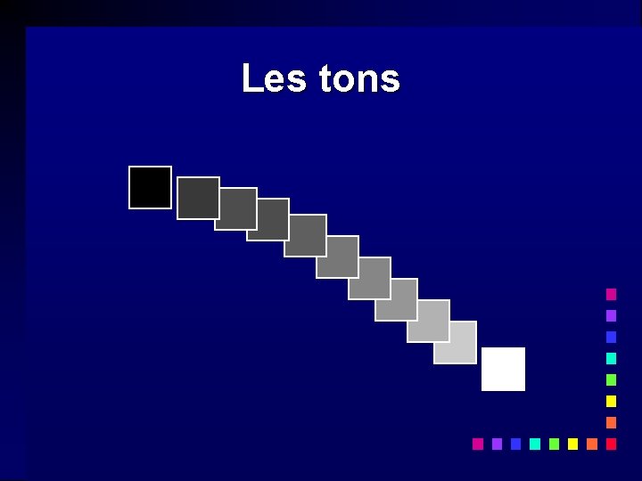 Les tons Les tons