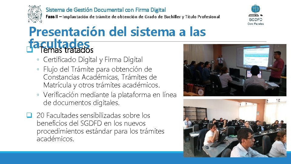 Sistema de Gestión Documental con Firma Digital Fase II – Implantación de trámite de