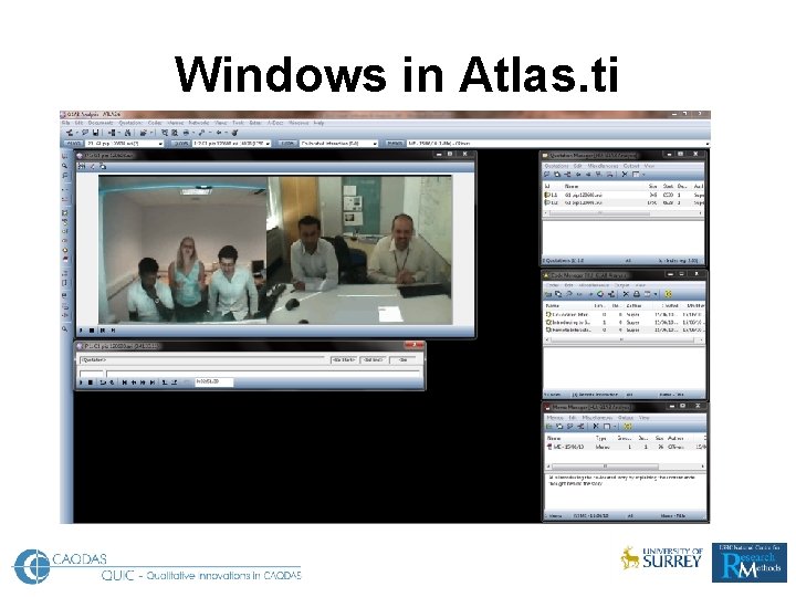 Windows in Atlas. ti 