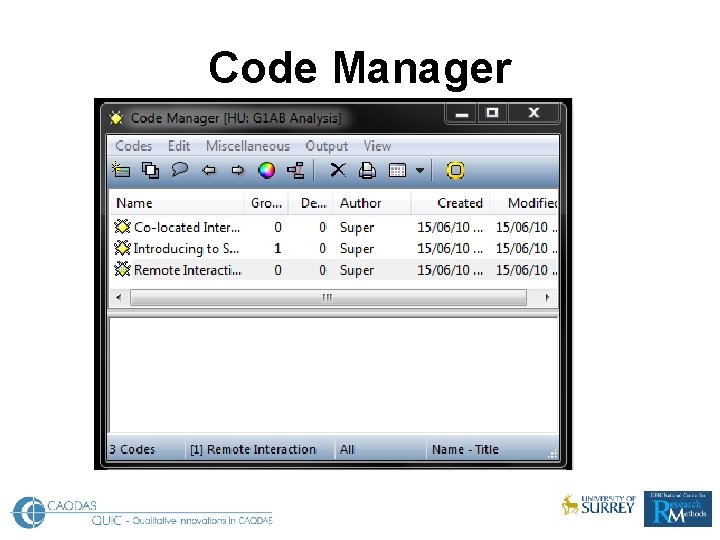 Code Manager 