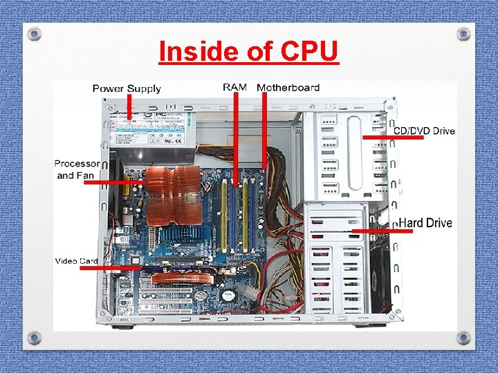 Inside of CPU Inside of CPU