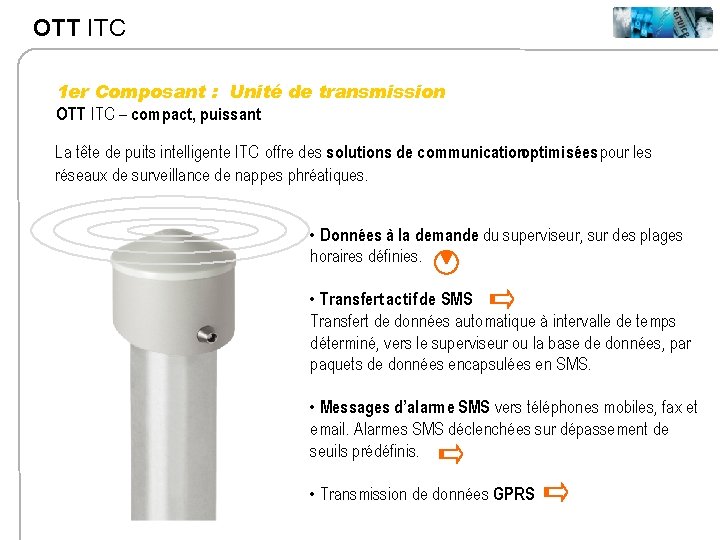 OTT ITC 1 er Composant : Unité de transmission OTT ITC – compact, puissant