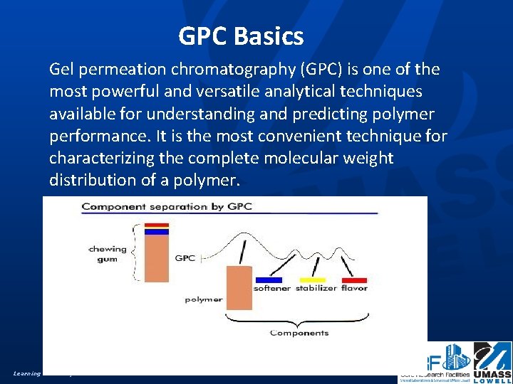 GPC Basics Gel permeation chromatography (GPC) is one of the most powerful and versatile