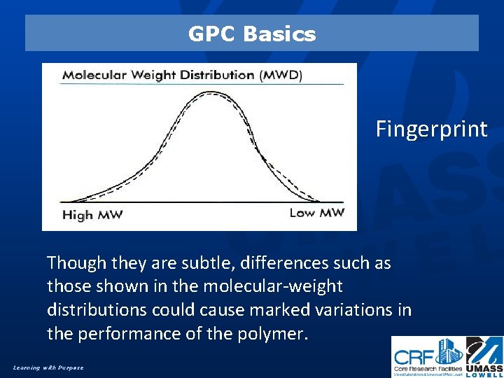 GPC Basics Fingerprint Though they are subtle, differences such as those shown in the