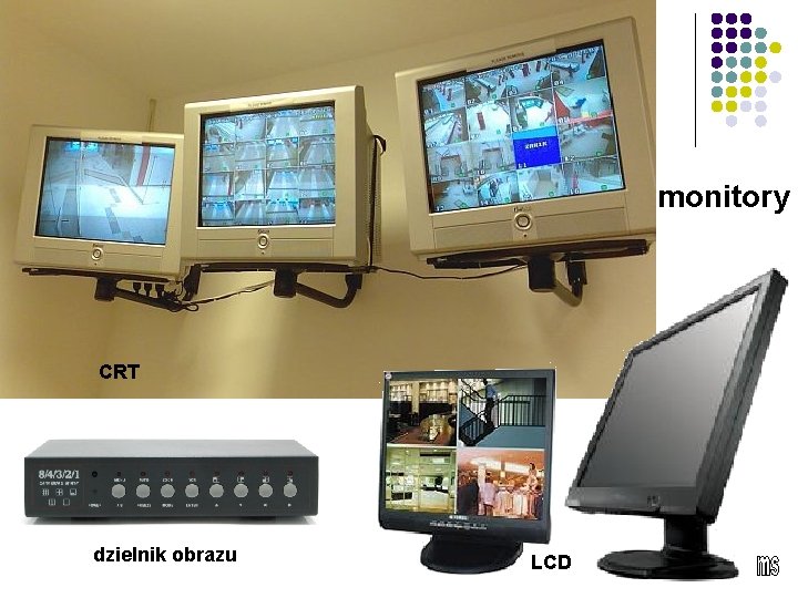 monitory CRT dzielnik obrazu LCD 