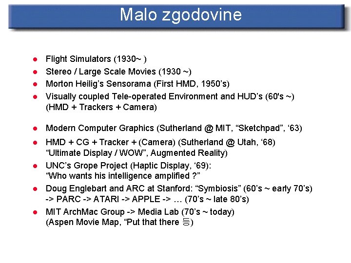 Malo zgodovine l l Flight Simulators (1930~ ) Stereo / Large Scale Movies (1930