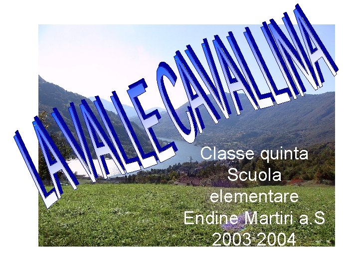 Classe quinta Scuola elementare Endine Martiri a. S 2003 2004 