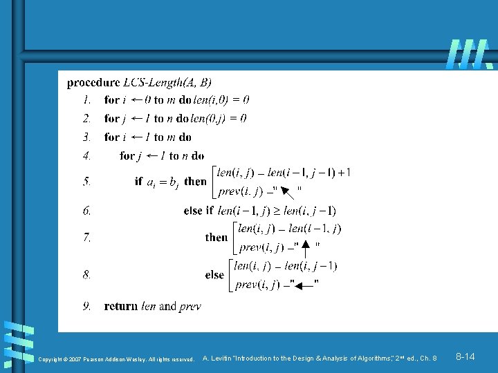 Copyright © 2007 Pearson Addison-Wesley. All rights reserved. A. Levitin “Introduction to the Design