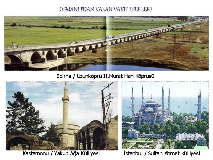 Osmanlida Vakif Sistemi Vakf Kurumlam Bir Yardim Anlayii
