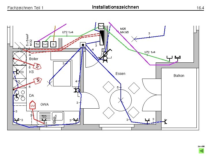 Installationszeichnen Fachzeichnen Teil 1 5 x 6 mm 2 M 32 T+T M 25 Installationszeichnen Fachzeichnen Teil 1 5 x 6 mm 2 M 32 T+T M 25