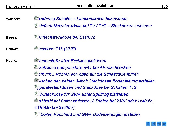 Fachzeichnen Teil 1 Wohnen: Installationszeichnen Zuordnung Schalter – Lampenstellen bezeichnen Mehrfach-Netzsteckdose bei TV / Fachzeichnen Teil 1 Wohnen: Installationszeichnen Zuordnung Schalter – Lampenstellen bezeichnen Mehrfach-Netzsteckdose bei TV /