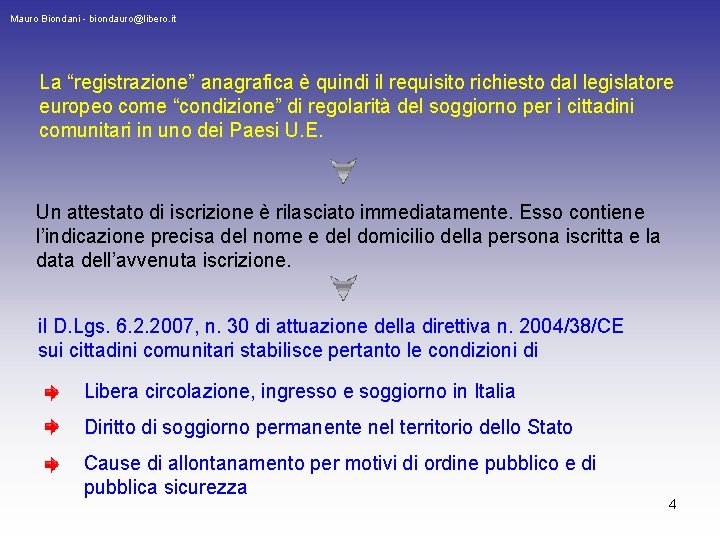 Cittadini Comunitari Iscrizione Anagrafica E Attestati Mauro Biondani