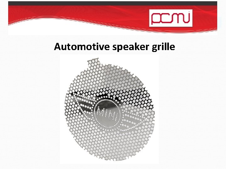 Automotive speaker grille 