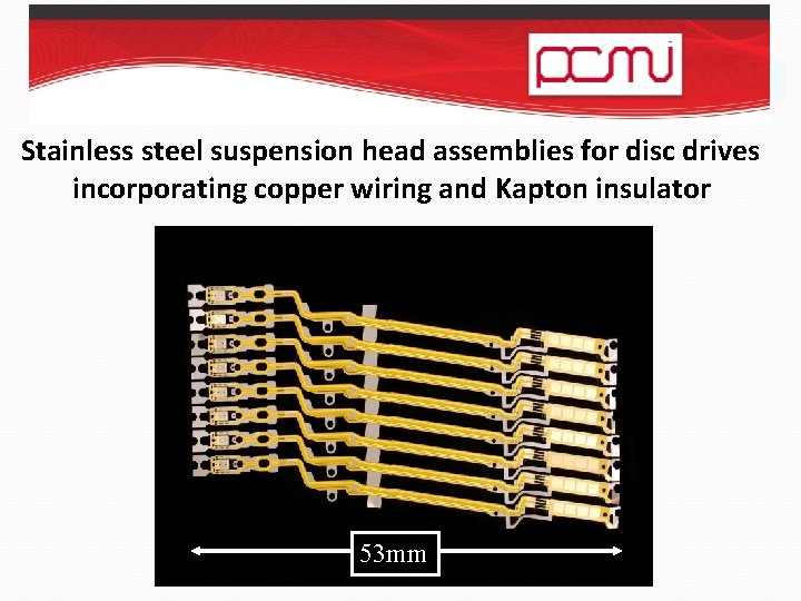 Stainless steel suspension head assemblies for disc drives incorporating copper wiring and Kapton insulator