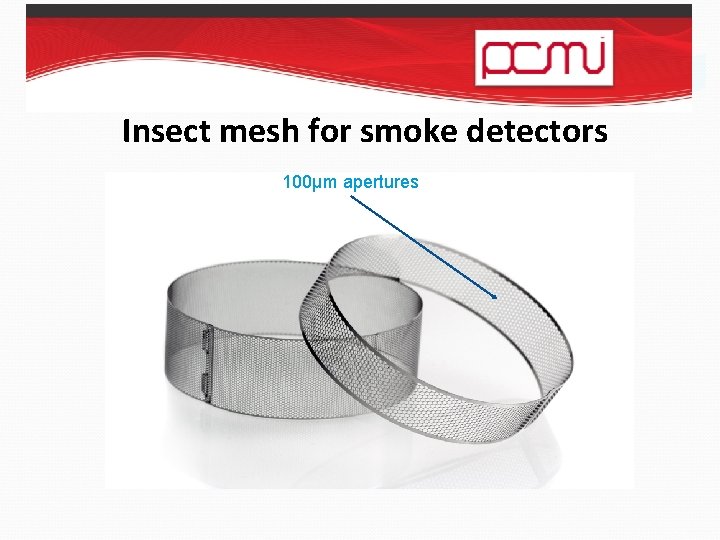 Insect mesh for smoke detectors 100µm apertures 