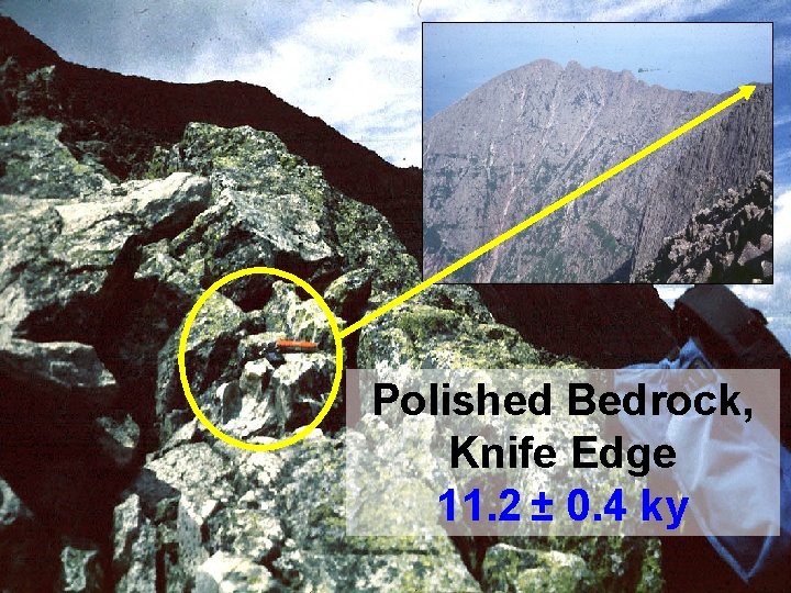 Polished Bedrock, Knife Edge 11. 2 ± 0. 4 ky 