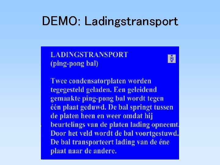 DEMO: Ladingstransport 