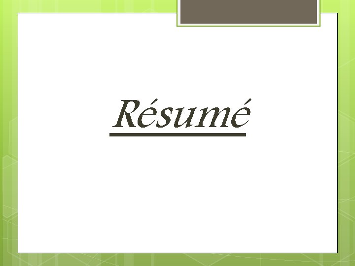 Résumé 