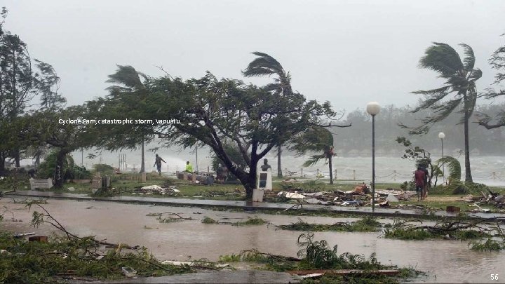 Cyclone Pam, catastrophic storm, Vanuatu. 56 