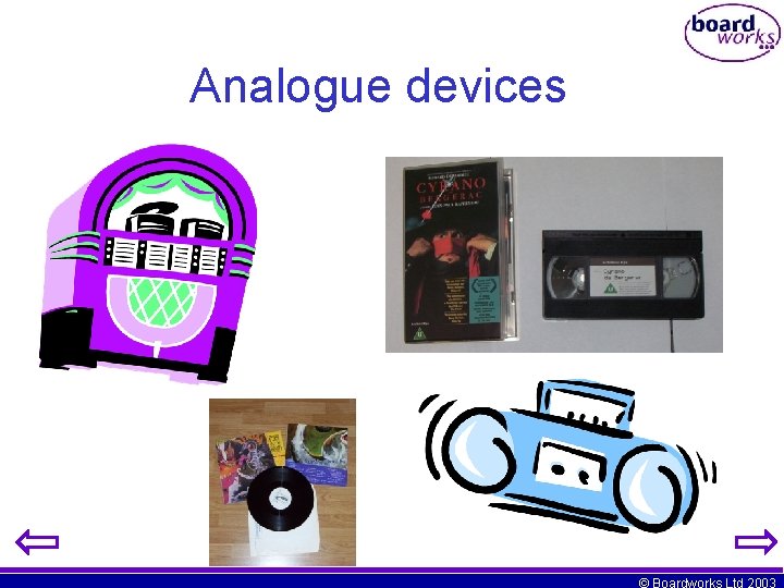 Analogue devices © Boardworks Ltd 2003 Analogue devices © Boardworks Ltd 2003
