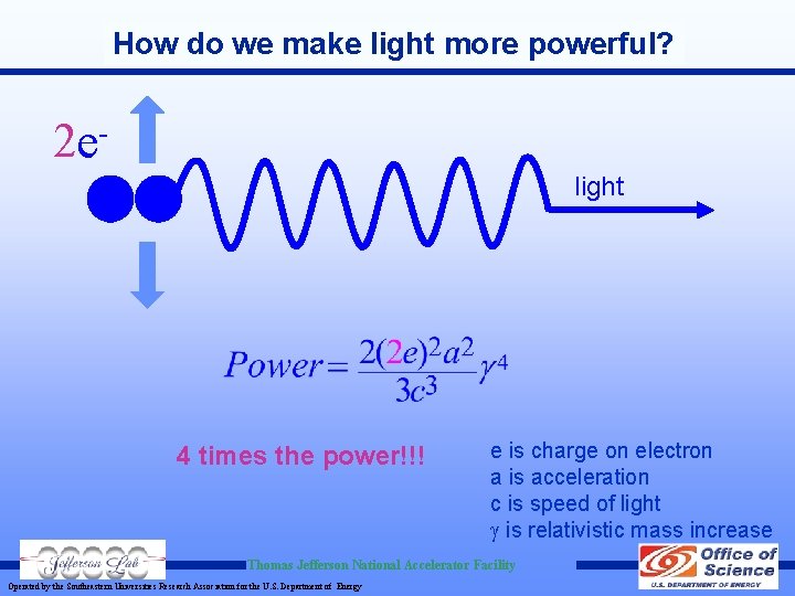 How do we make light more powerful? 2 elight 4 times the power!!! e