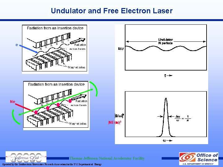 Undulator and Free Electron Laser e- Ne- |NE( )|2 Thomas Jefferson National Accelerator Facility