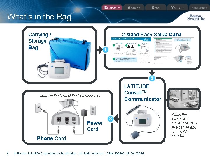 What’s in the Bag Carrying / Storage Bag 2 -sided Easy Setup Card 1