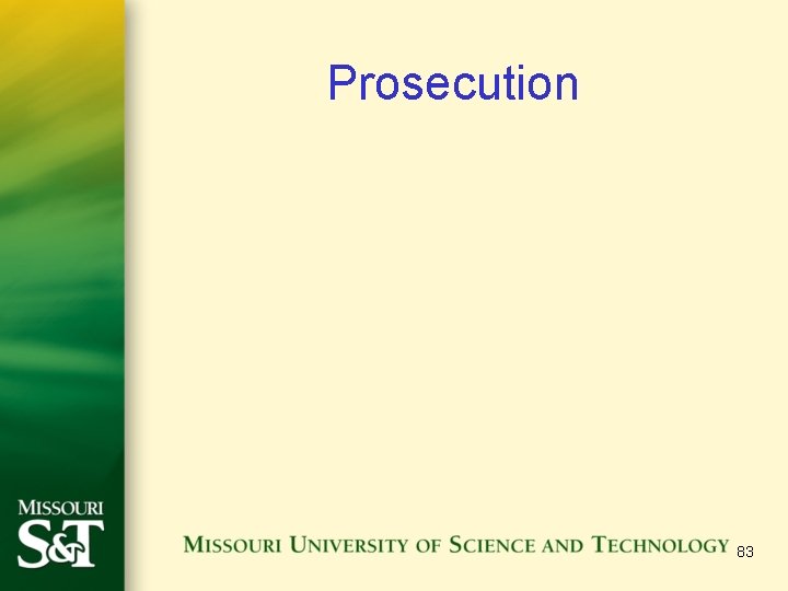 Prosecution 83 