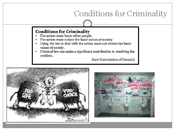 Conditions for Criminality 