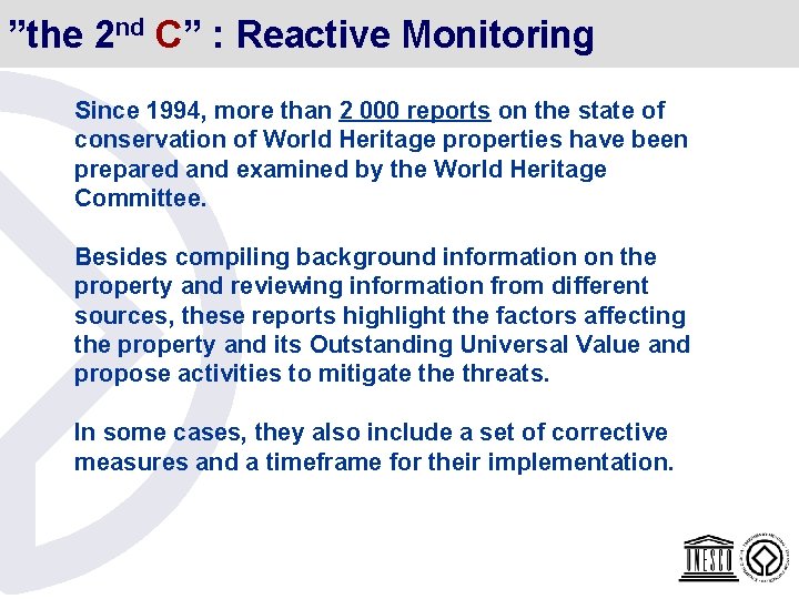 ”the 2 nd C” : Reactive Monitoring Since 1994, more than 2 000 reports ”the 2 nd C” : Reactive Monitoring Since 1994, more than 2 000 reports